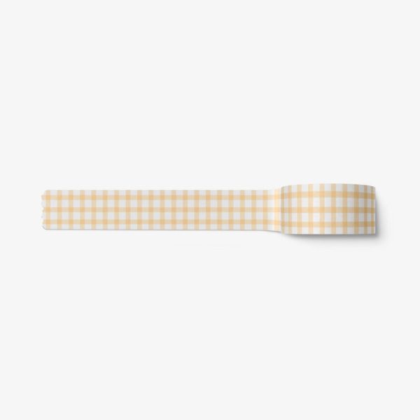 studioAM - Yellow Check Masking Tape Cheap